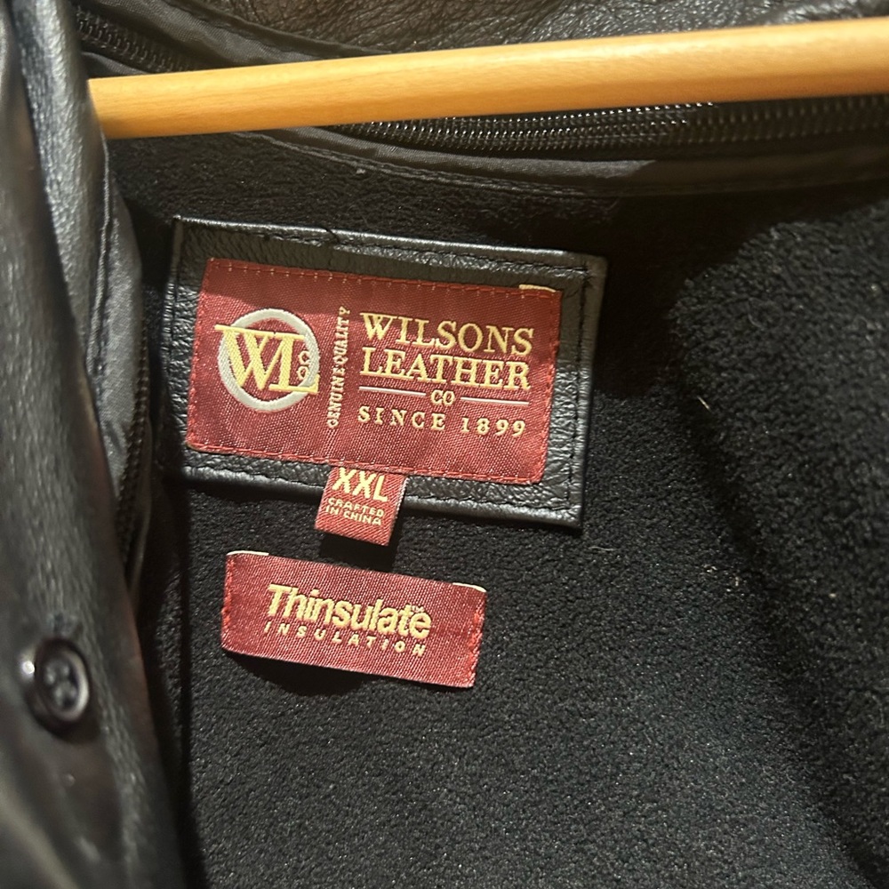 XXL leather jacket of high quality. A bit too big for me. This is a vintage item